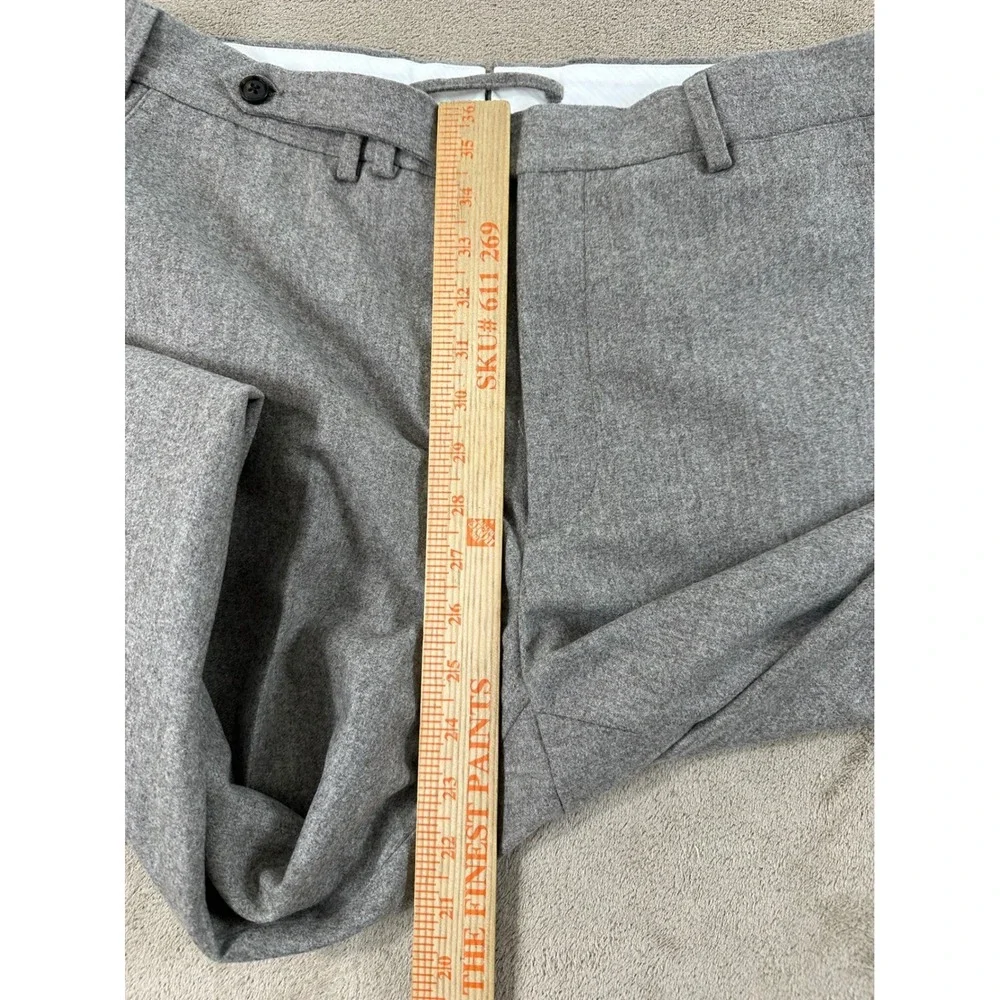 Suitsupply Pure Wool Trousers Men‎ 52 Gray Vitale Barberis Canonico Cuffed EUC